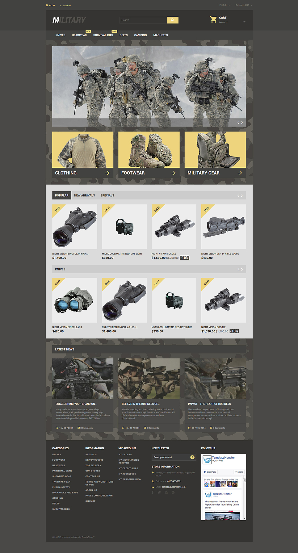 Military Me (PrestaShop template) Item Picture