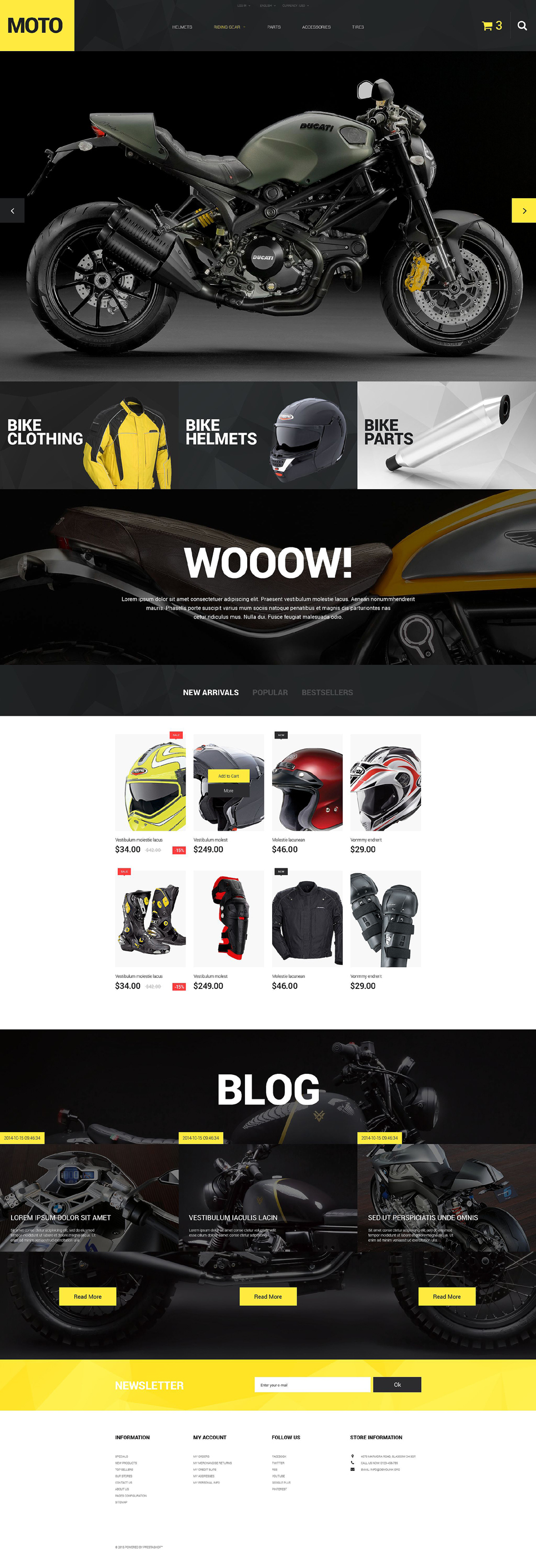 Motorcycle Store (ecommerce template for PrestaShop
) Item Picture