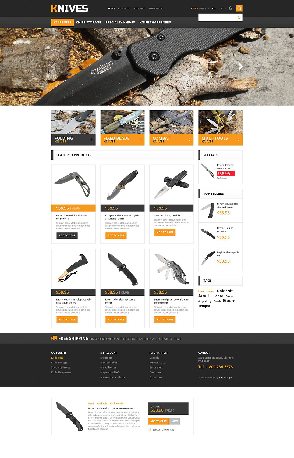 Mr Stabby (PrestaShop template) Item Picture