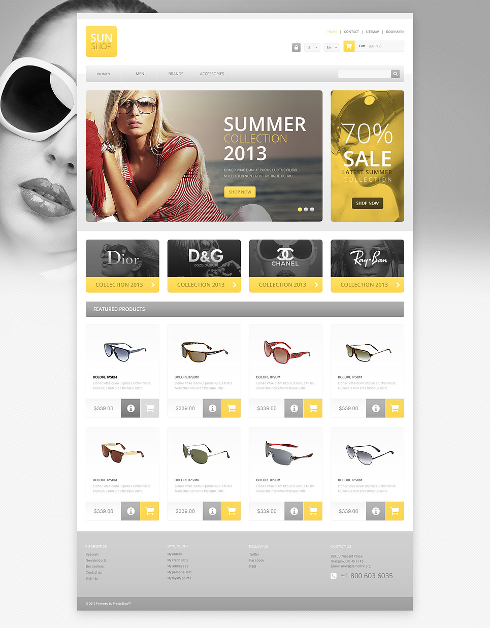 Responsive Sun Shop (template for PrestaShop) Item Picture