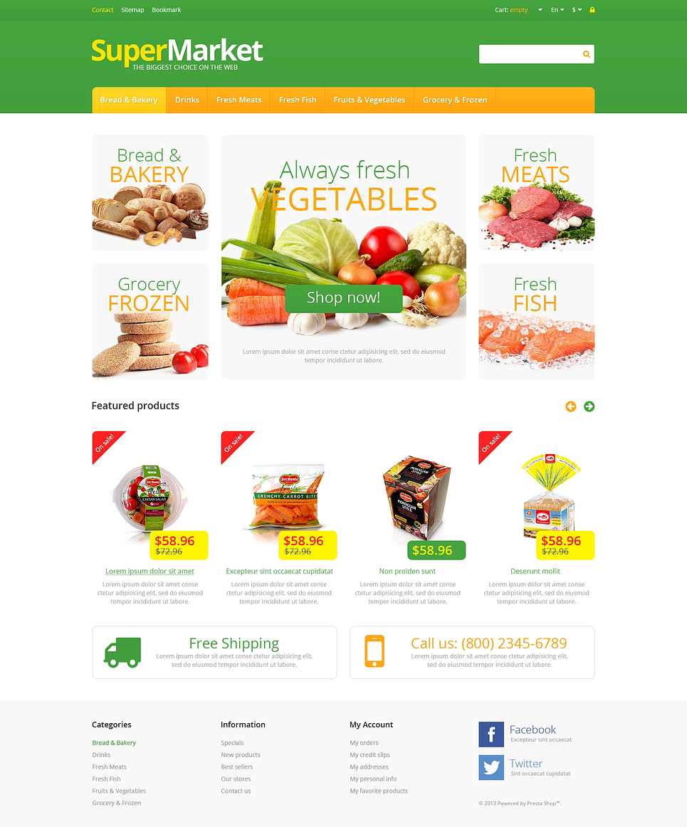 20  Awesome Boutique Supermarket Food Store Food Delivery Ecommerce