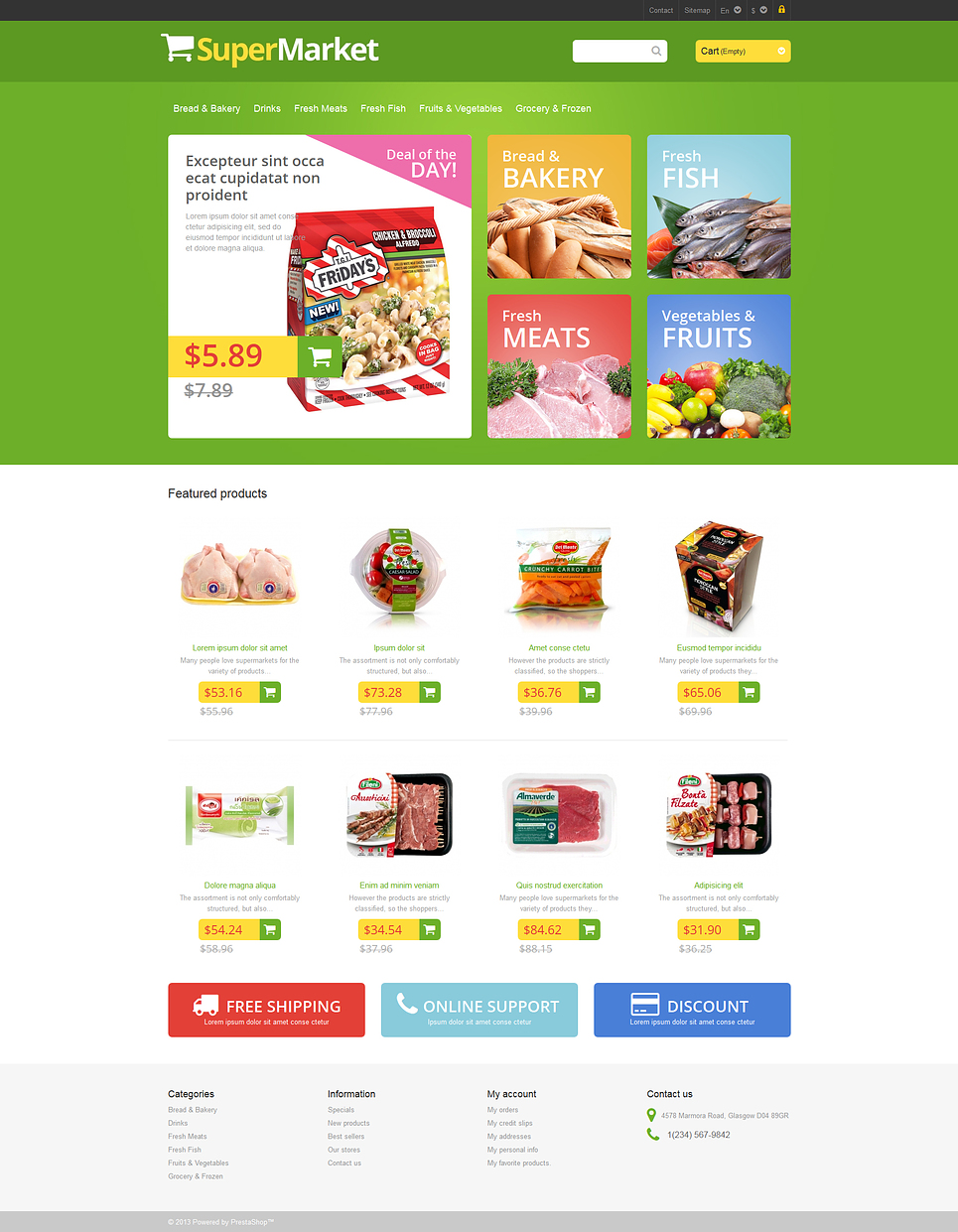 Responsive Supermarket (ecommerce theme for PrestaShop) Item Picture