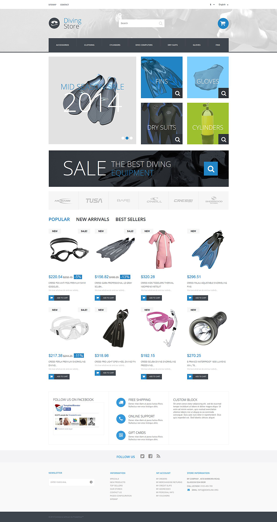 Make a Splash (ecommerce template for PrestaShop
) Item Picture