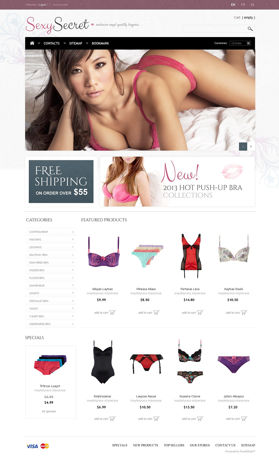 Sexy Secret (theme for PrestaShop) Item Picture