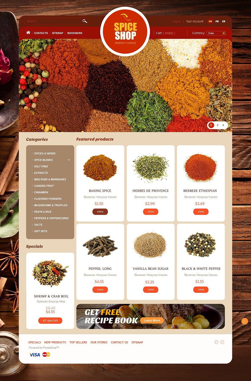 Spice Shop (template for PrestaShop) Item Picture