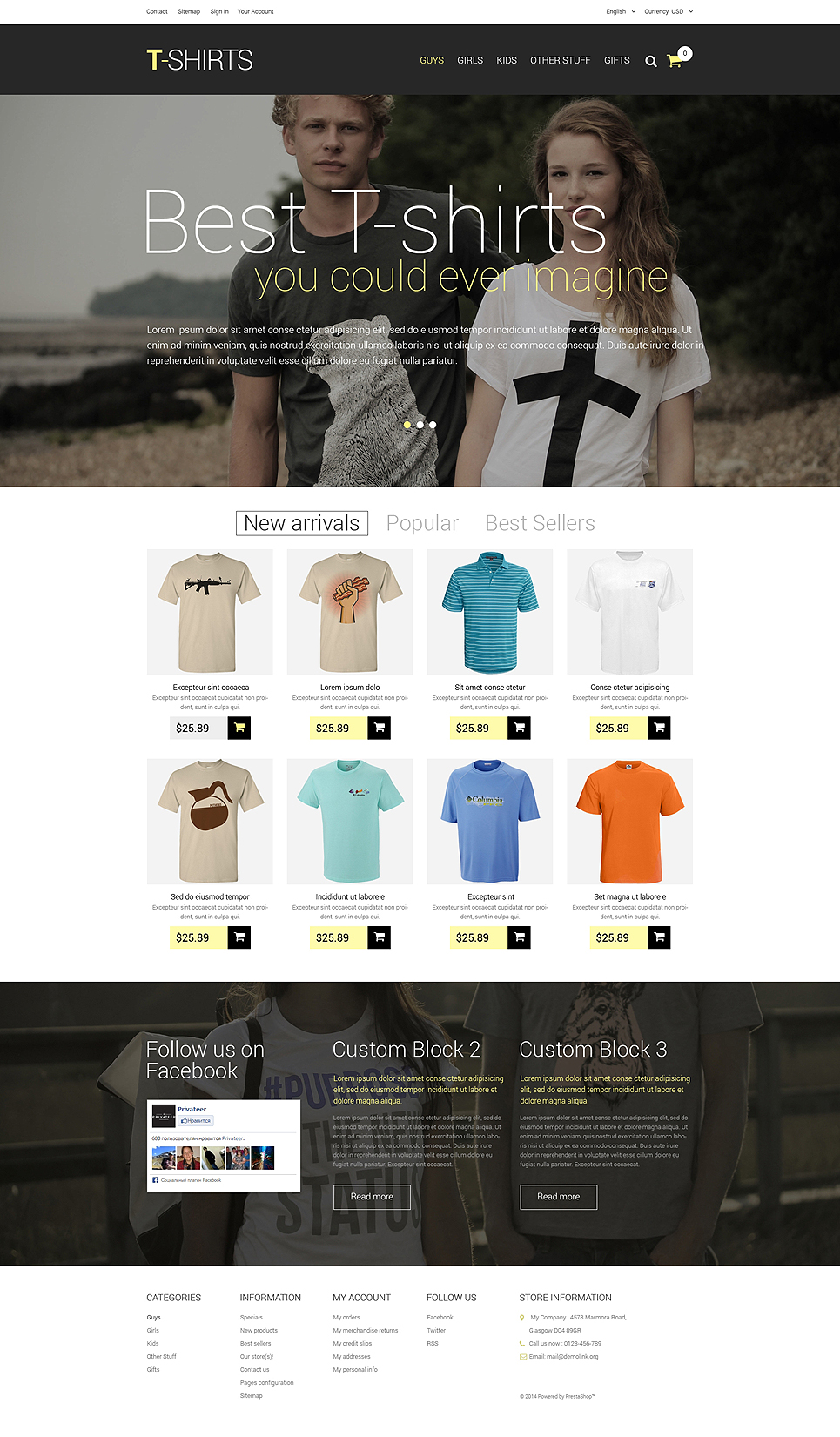 T-Shirts (theme for PrestaShop) Item Picture