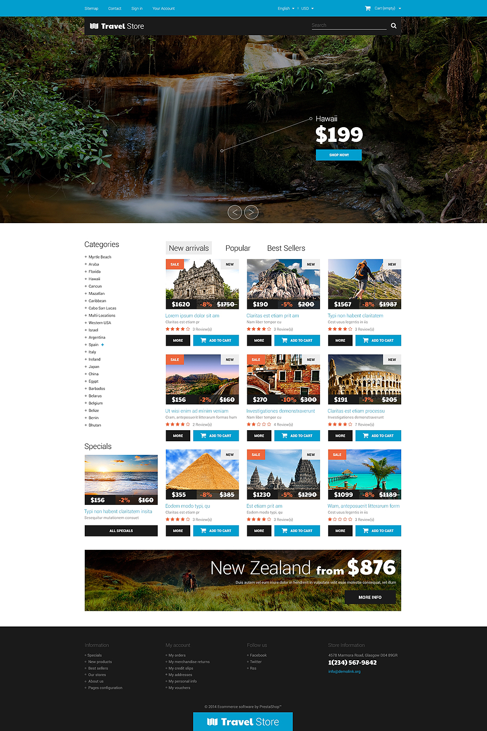 Thrilling Adventures (PrestaShop template) Item Picture