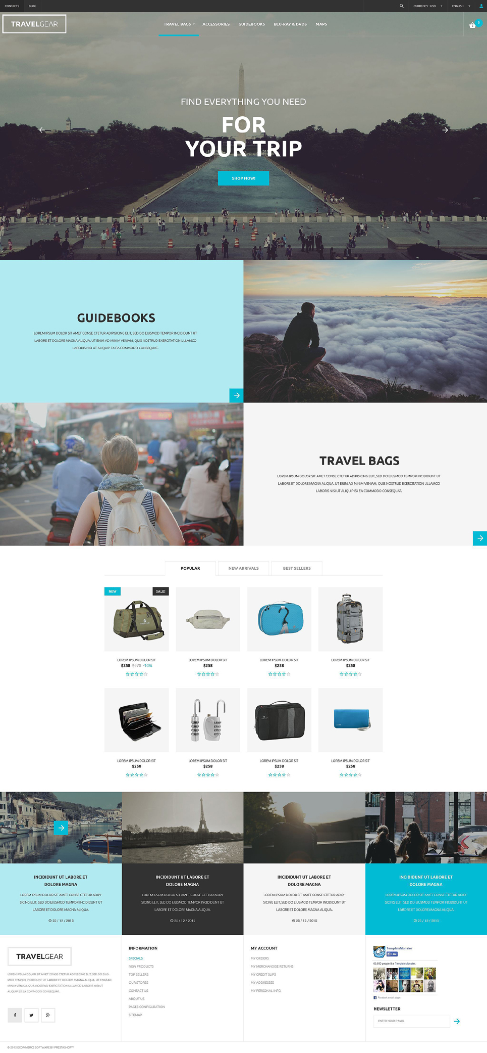 Travel Gear (PrestaShop template) Item Picture