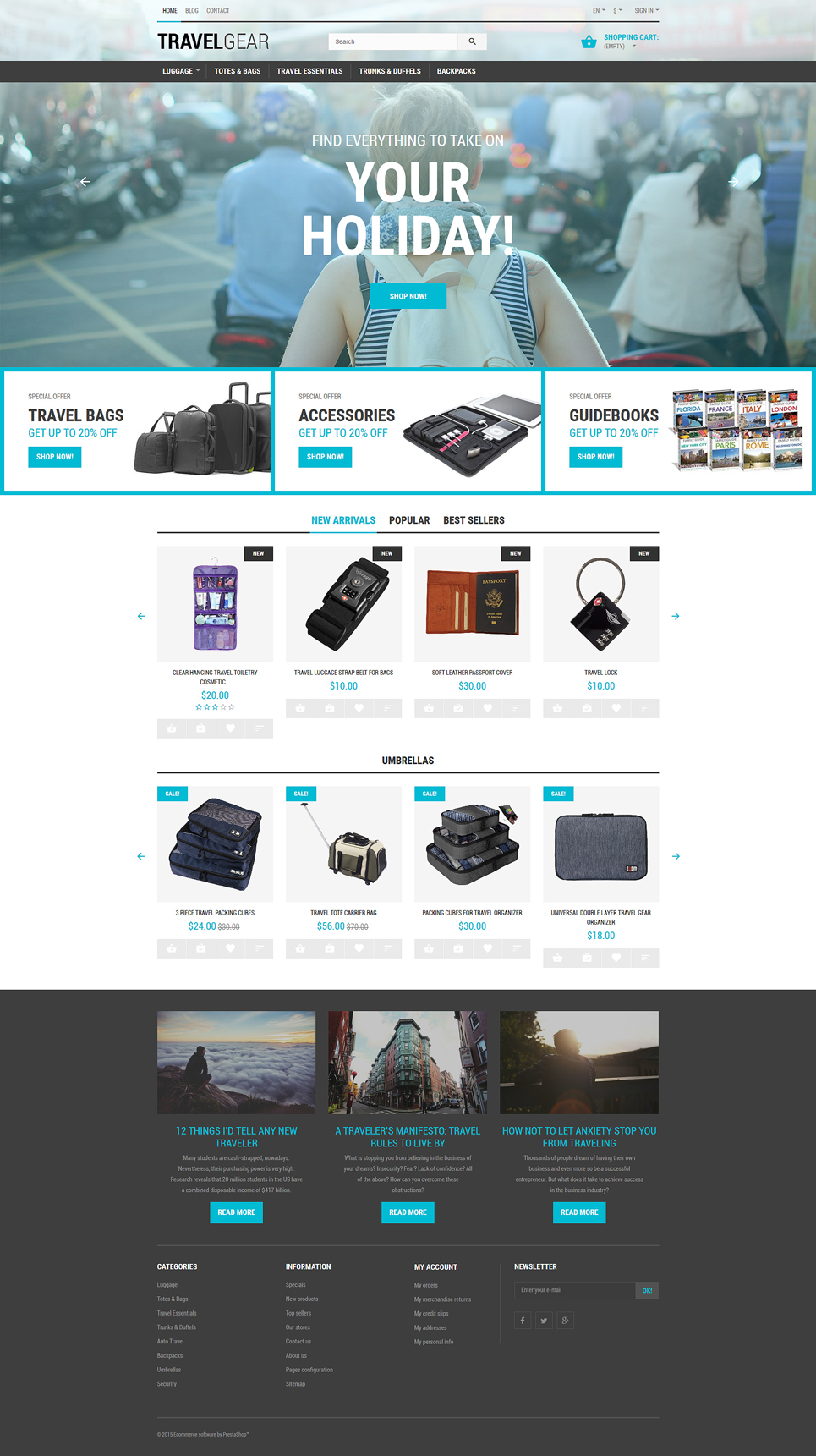 Travel Gear (PrestaShop template) Item Picture