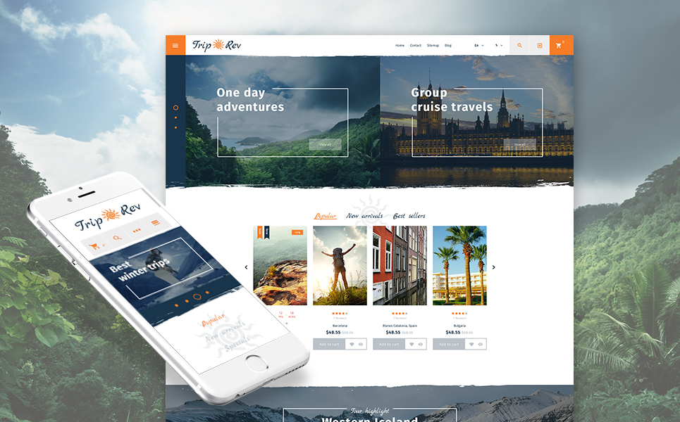 TripRev (PrestaShop template) Item Picture