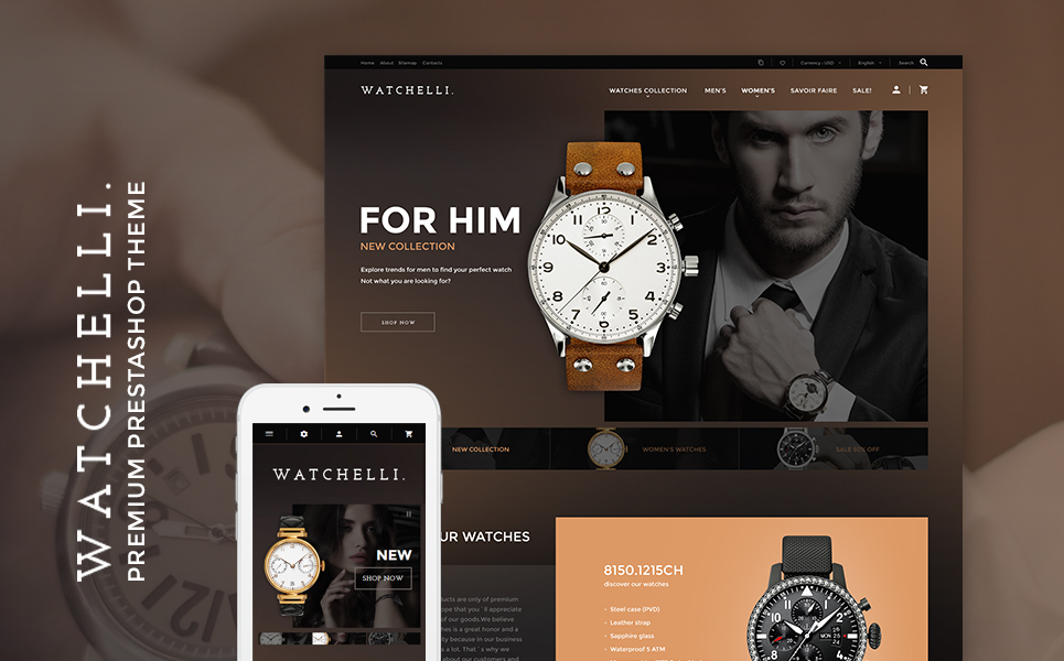 Watchelli (ecommerce theme for PrestaShop) Item Picture