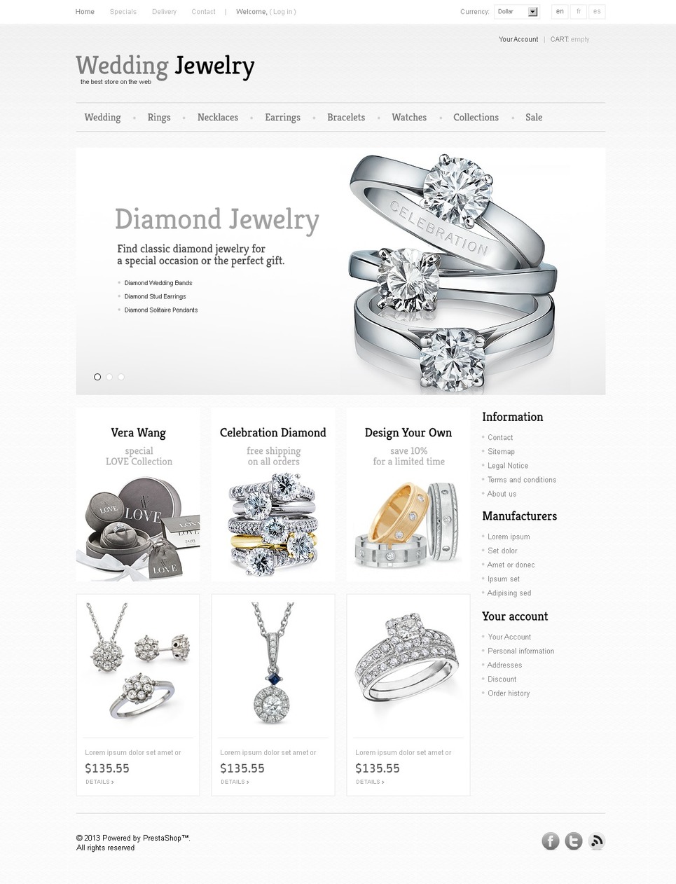 Wedding Jewelry (PrestaShop theme) Item Picture