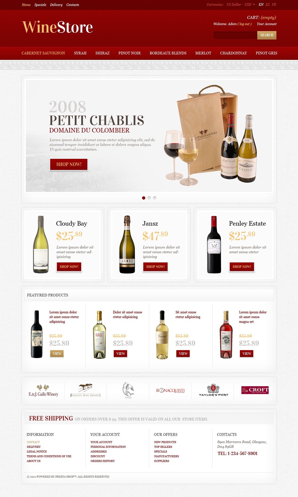 Top 10 Wine Store Templates (Wine Themes)