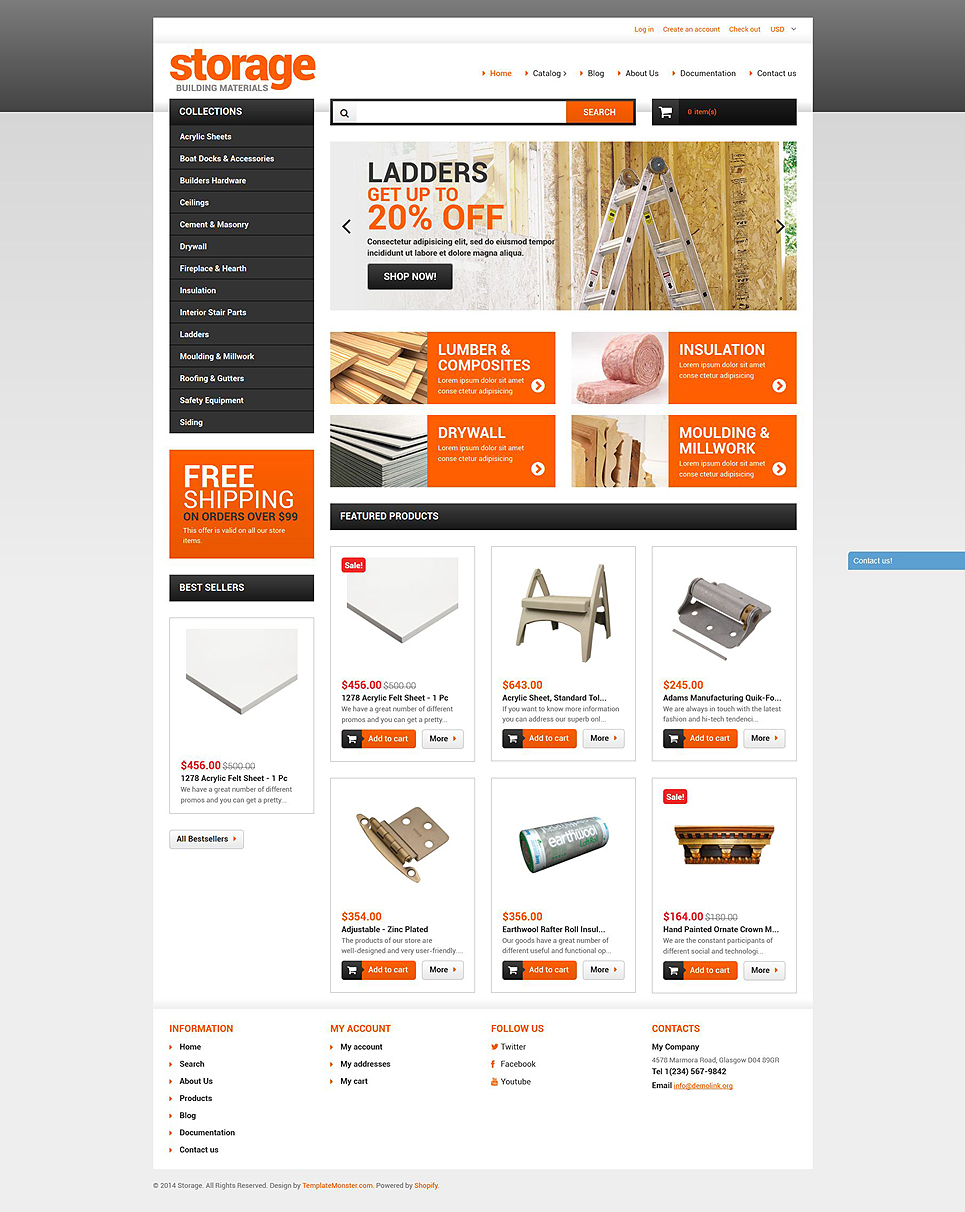 Building Materials Store (Shopify theme) Item Picture