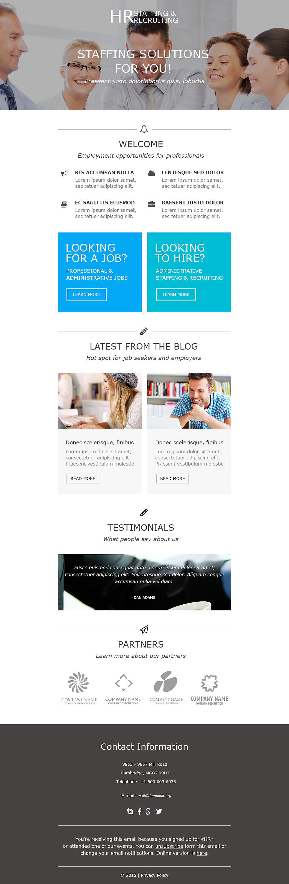 Top 50: Responsive Newsletter Templates for Your Campaign Monitor ...