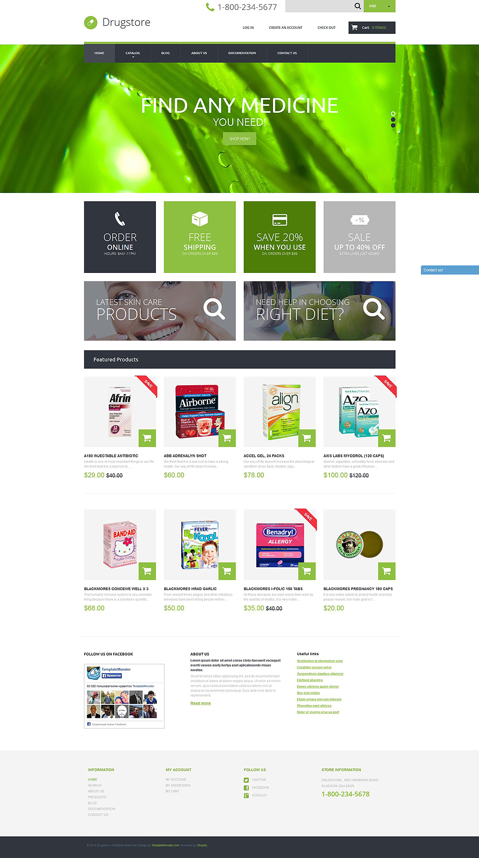 Drugstore (ecommerce website theme) Item Picture