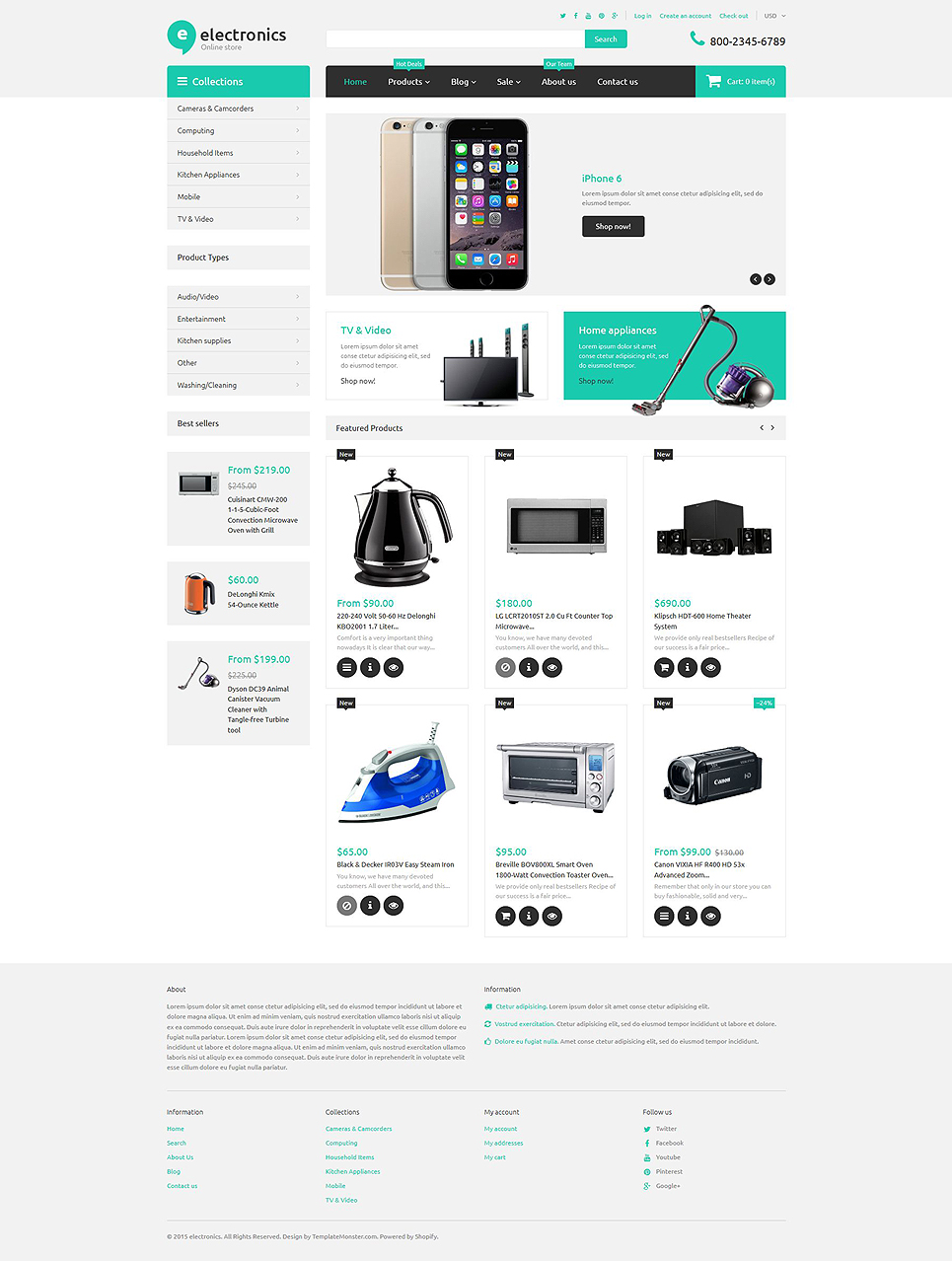 Electronics Retailer (ecommerce website theme) Item Picture