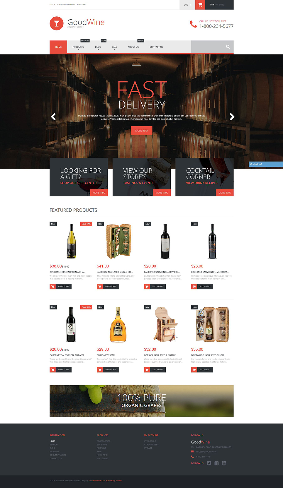 GoodWine (ecommerce theme) Item Picture
