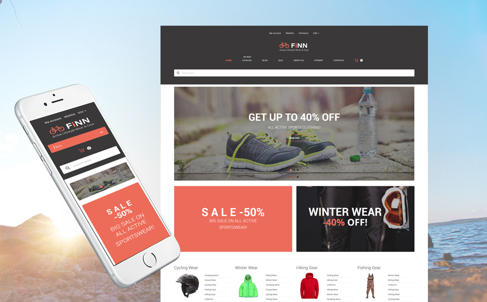 Extreme Sports Store (theme for Shopify) Item Picture