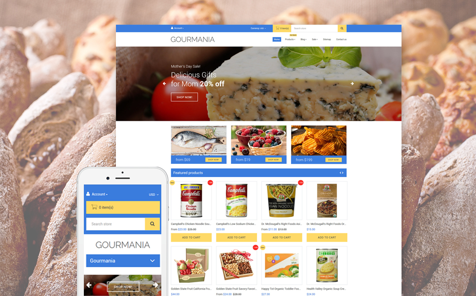 Gourmania (theme for Shopify) Item Picture