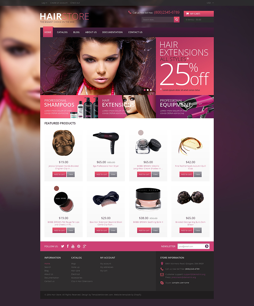 Hair Salon (Shopify theme) Item Picture