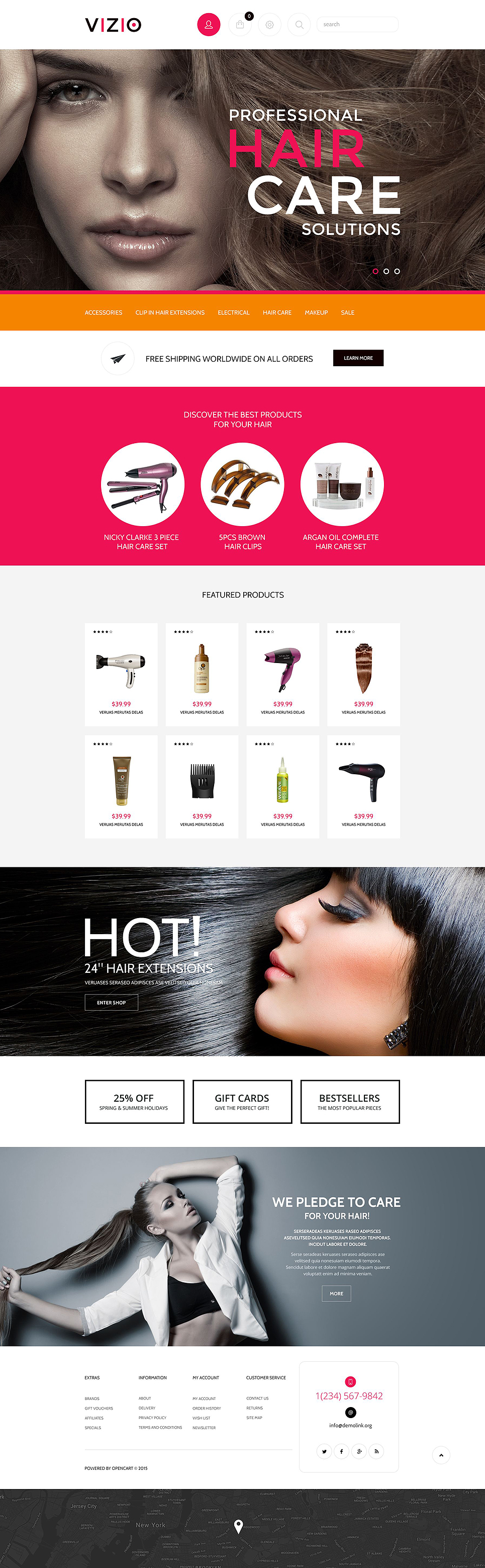 Hair Salon (ecommerce Shopify theme) Item Picture
