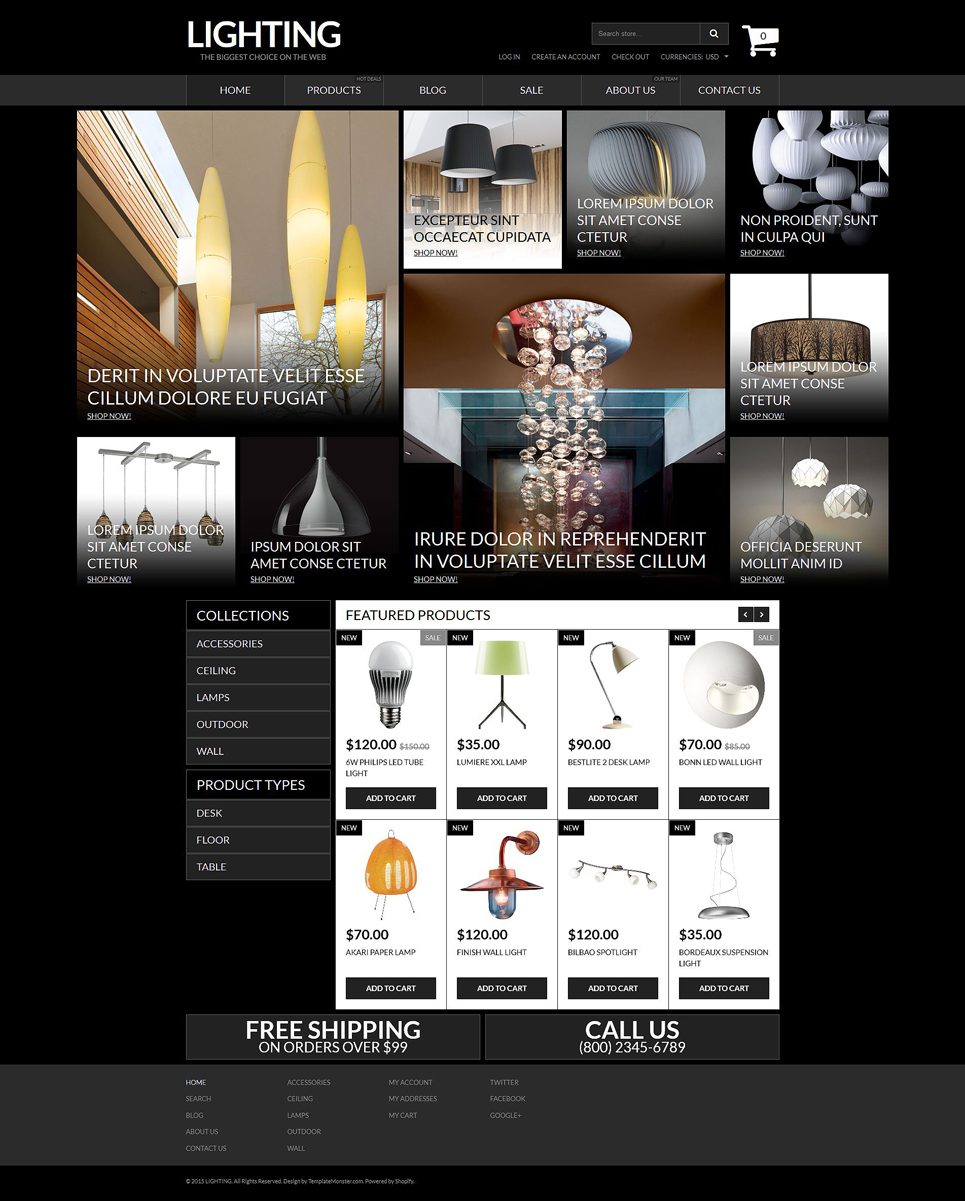 Lighting & Electricity Store (Shopify theme) Item Picture