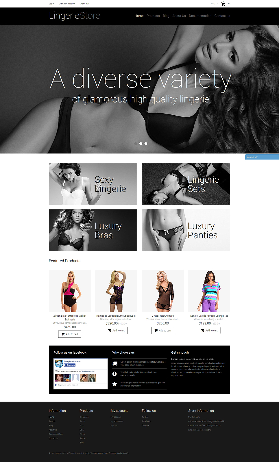 Lingerie Shop (theme for Shopify) Item Picture