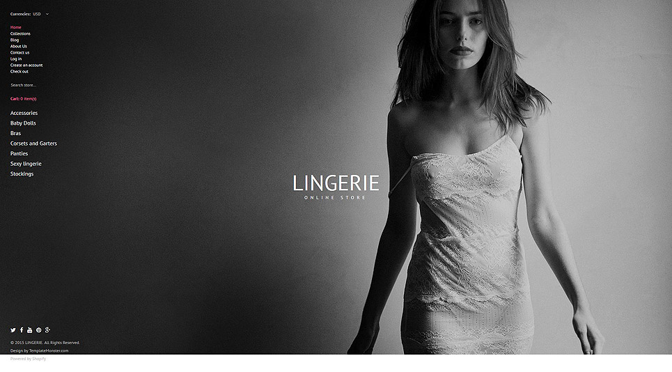 Lingerie Shop (Shopify theme for ecommerce sites) Item Picture