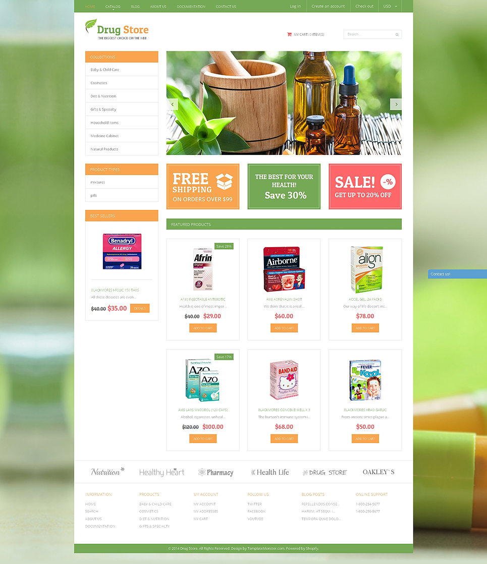 Vitastop (ecommerce website theme) Item Picture
