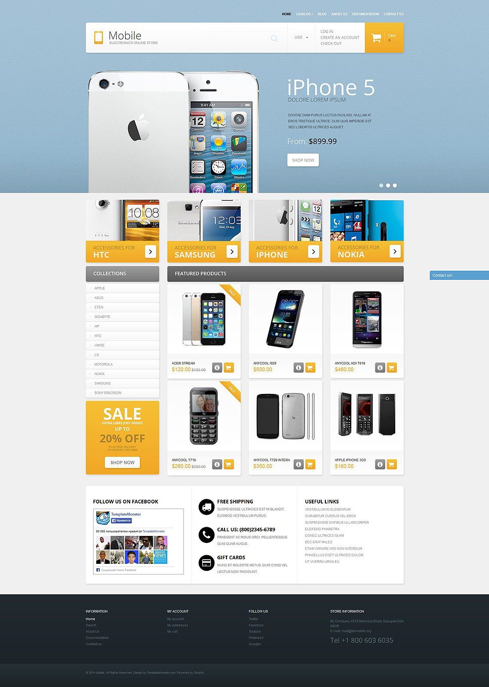 Mobile Phones Shop (theme for Shopify) Item Picture