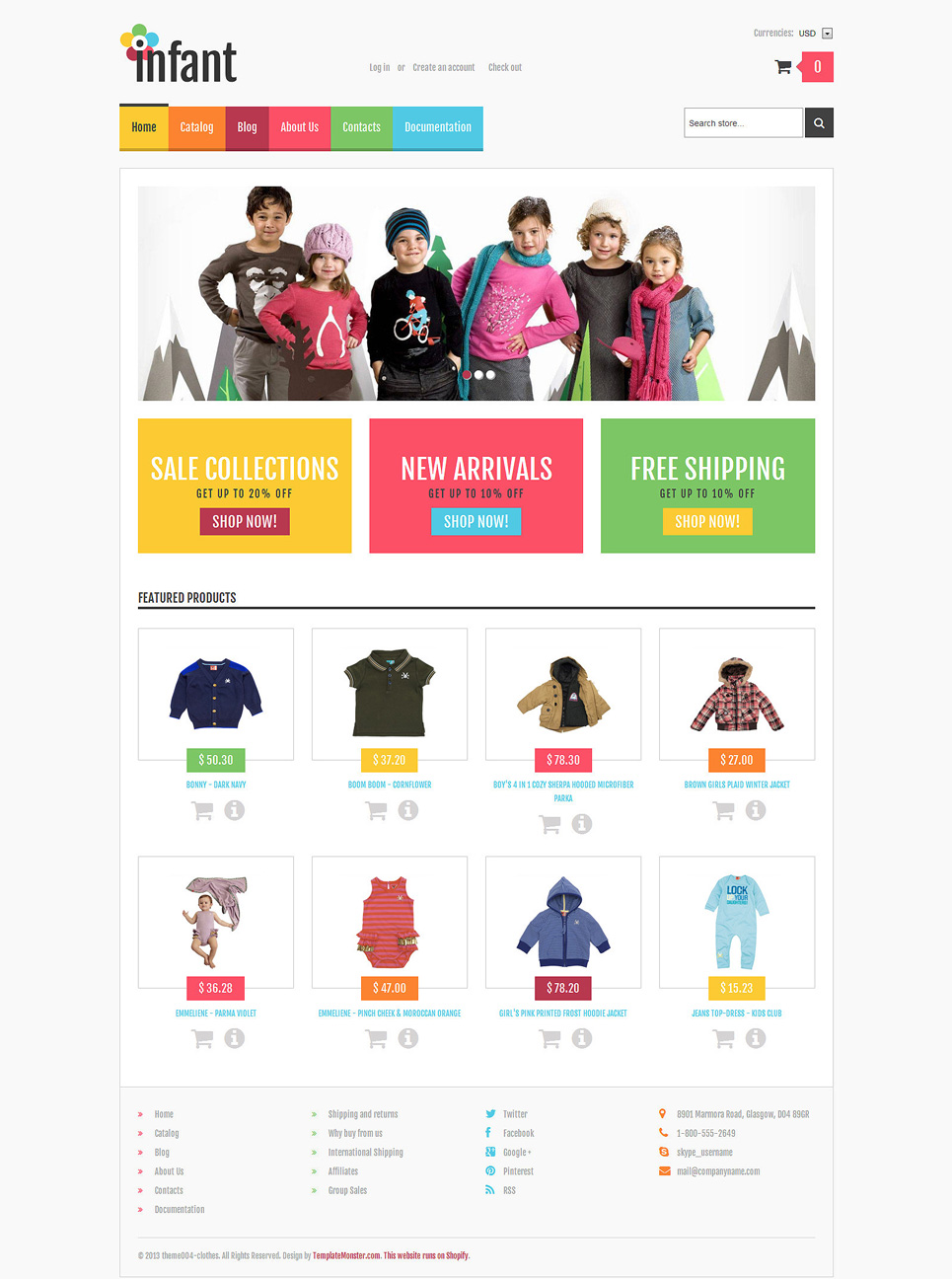 7+ Great Kids Fashion site Themes Childrenswear Themes)