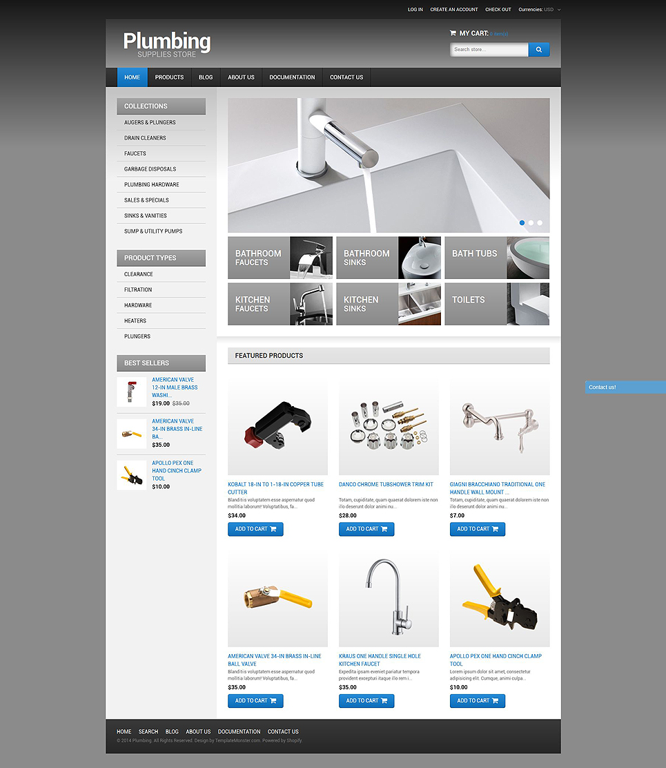 Plumbing Store (Shopify ecommerce theme) Item Picture
