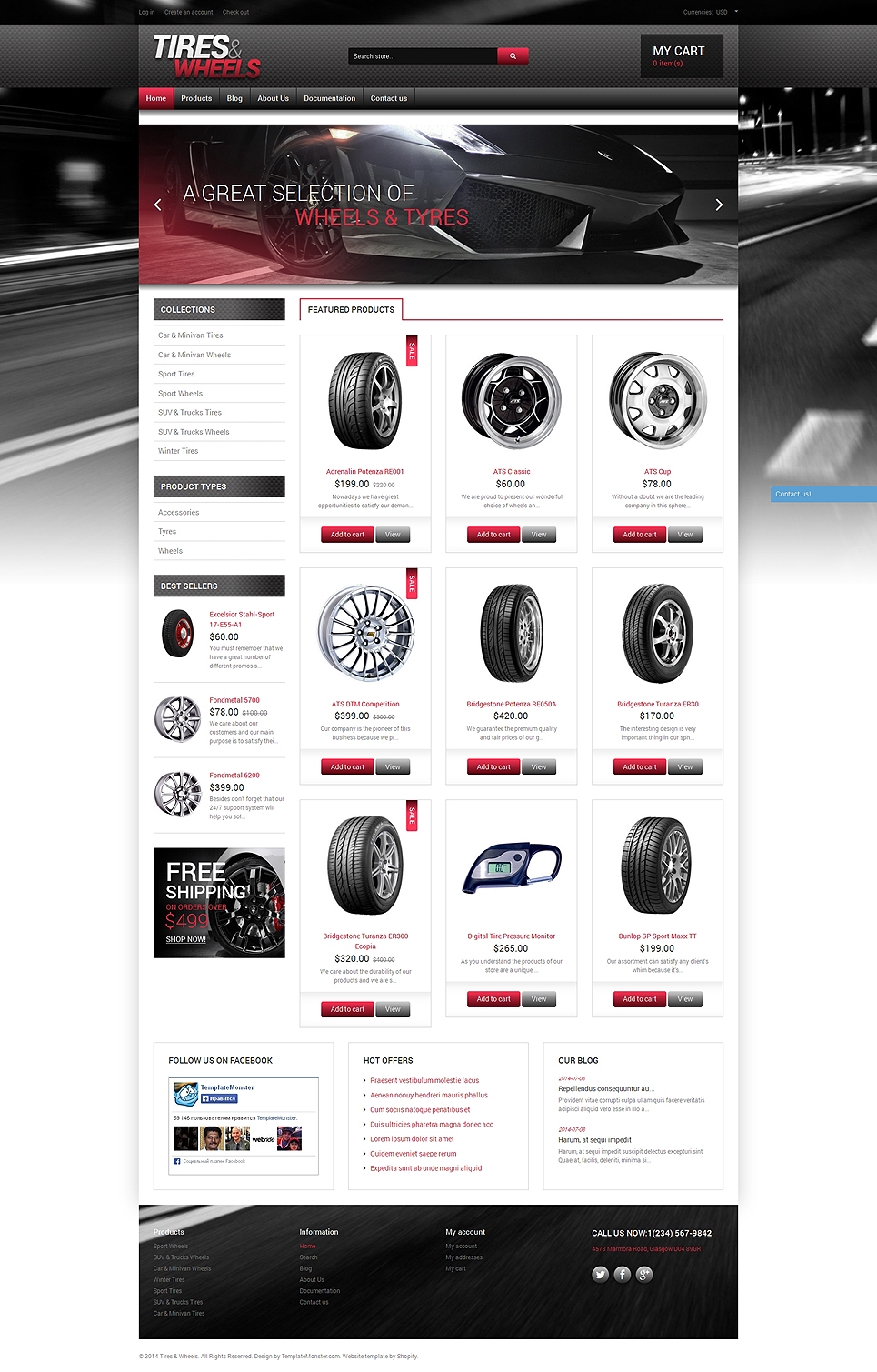 Quality Wheels and Tires (Shopify theme) Item Picture