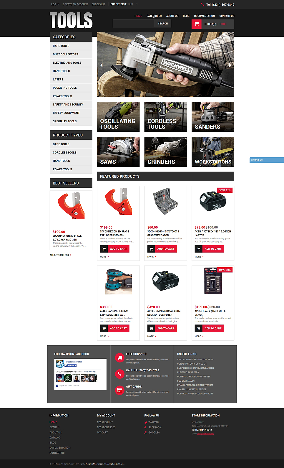 Hammer On (Shopify ecommerce theme) Item Picture