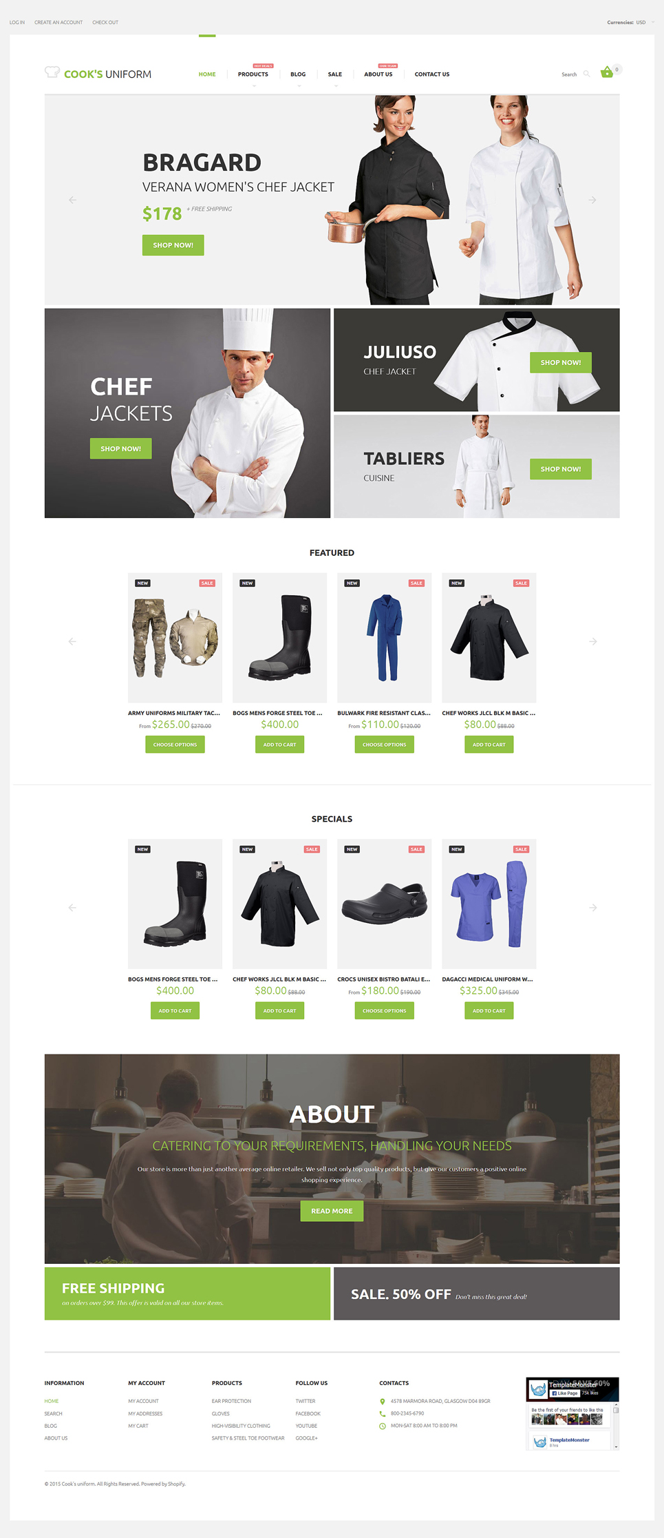 Uniform Store (Shopify theme for ecommerce sites) Item Picture