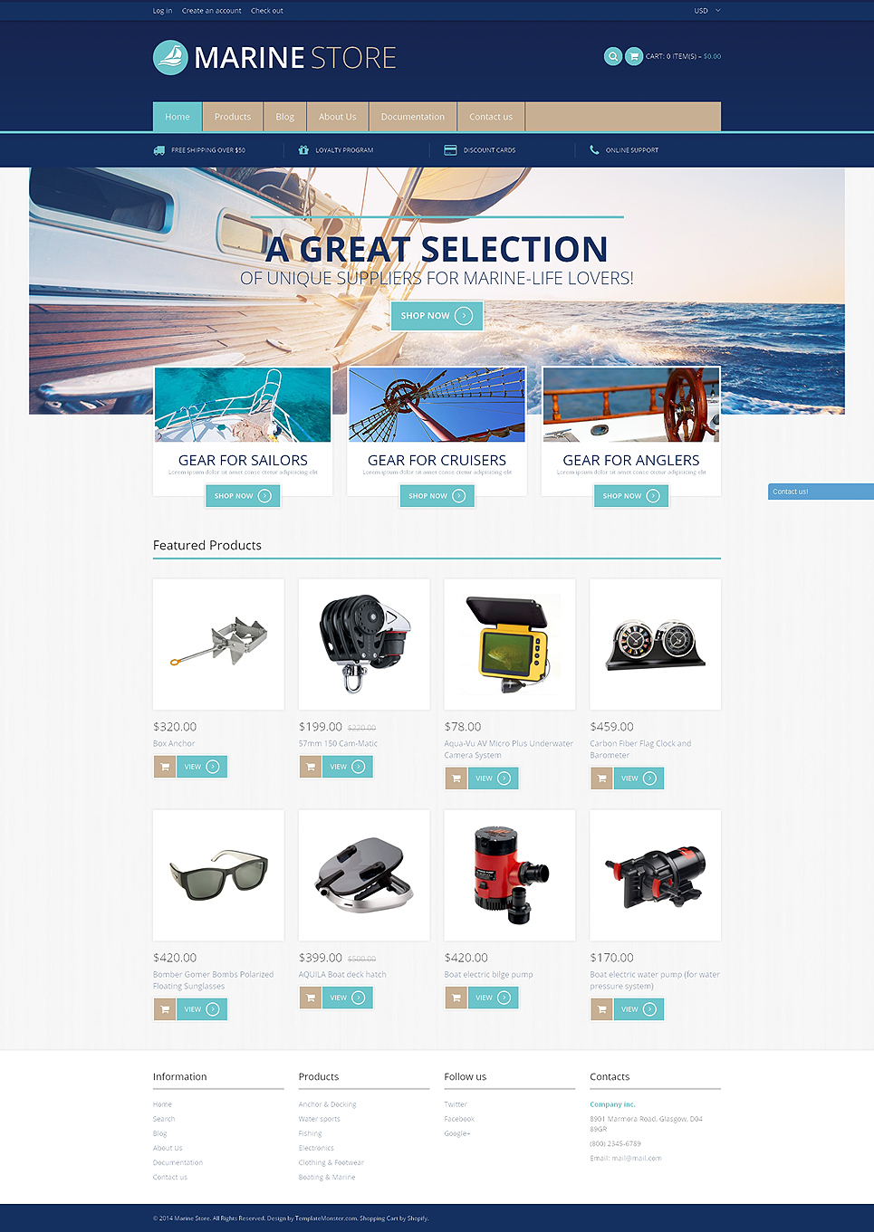 Marine Store (ecommerce theme) Item Picture