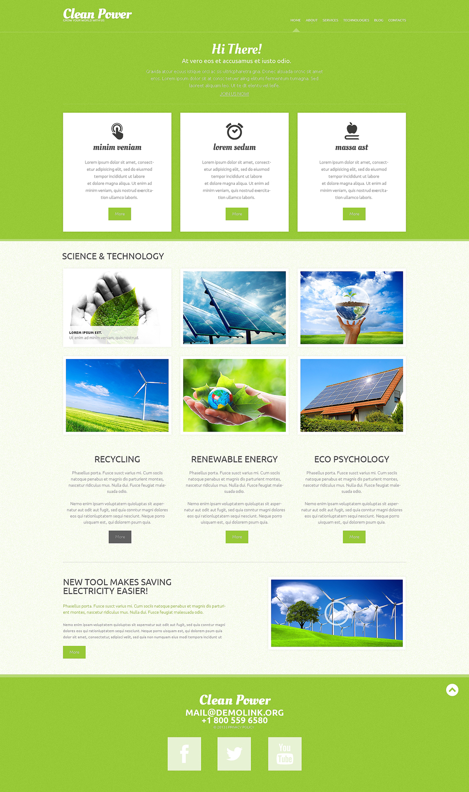 Clean Power (website theme) Item Picture