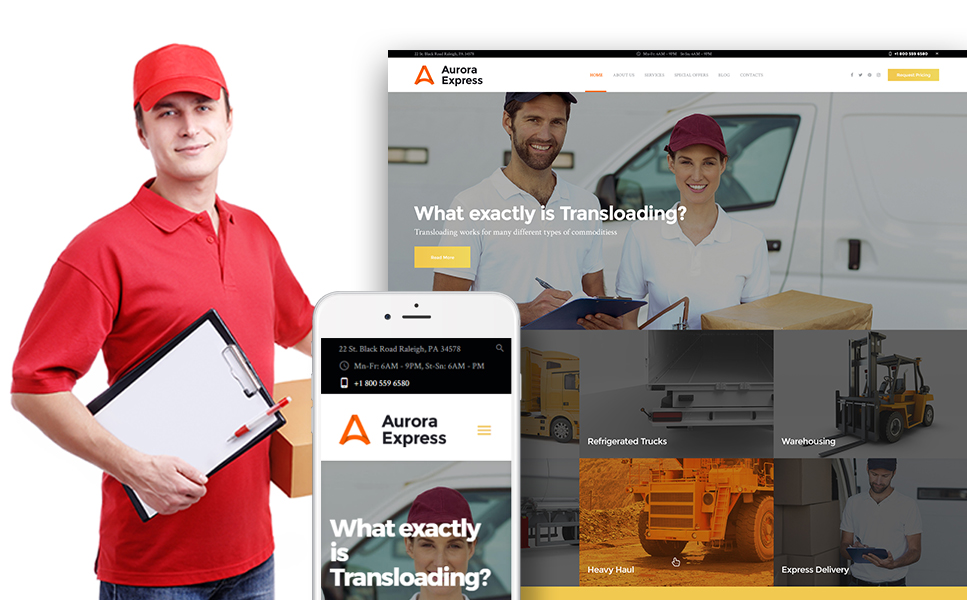 AuroraExpress (WordPress template) Item Picture