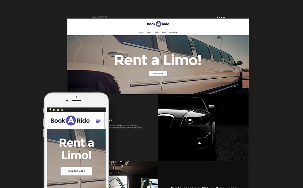 BookaRide (theme for your WordPress site) Item Picture