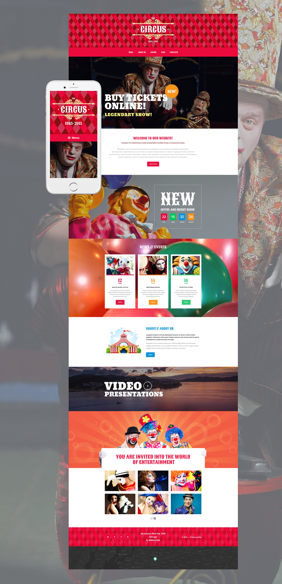 Circus Tent (theme for your WordPress site) Item Picture