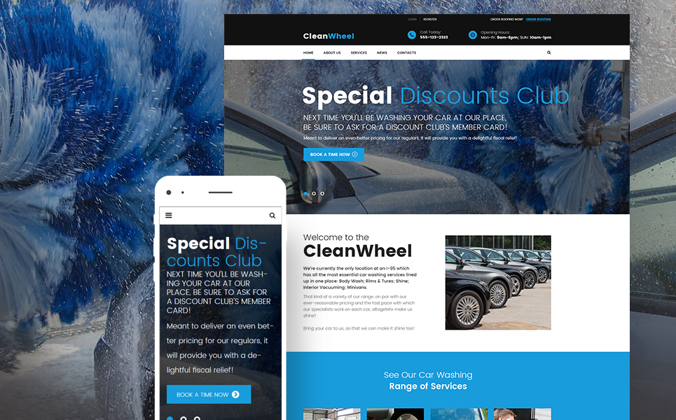 CleanWheels (theme for your WordPress site) Item Picture