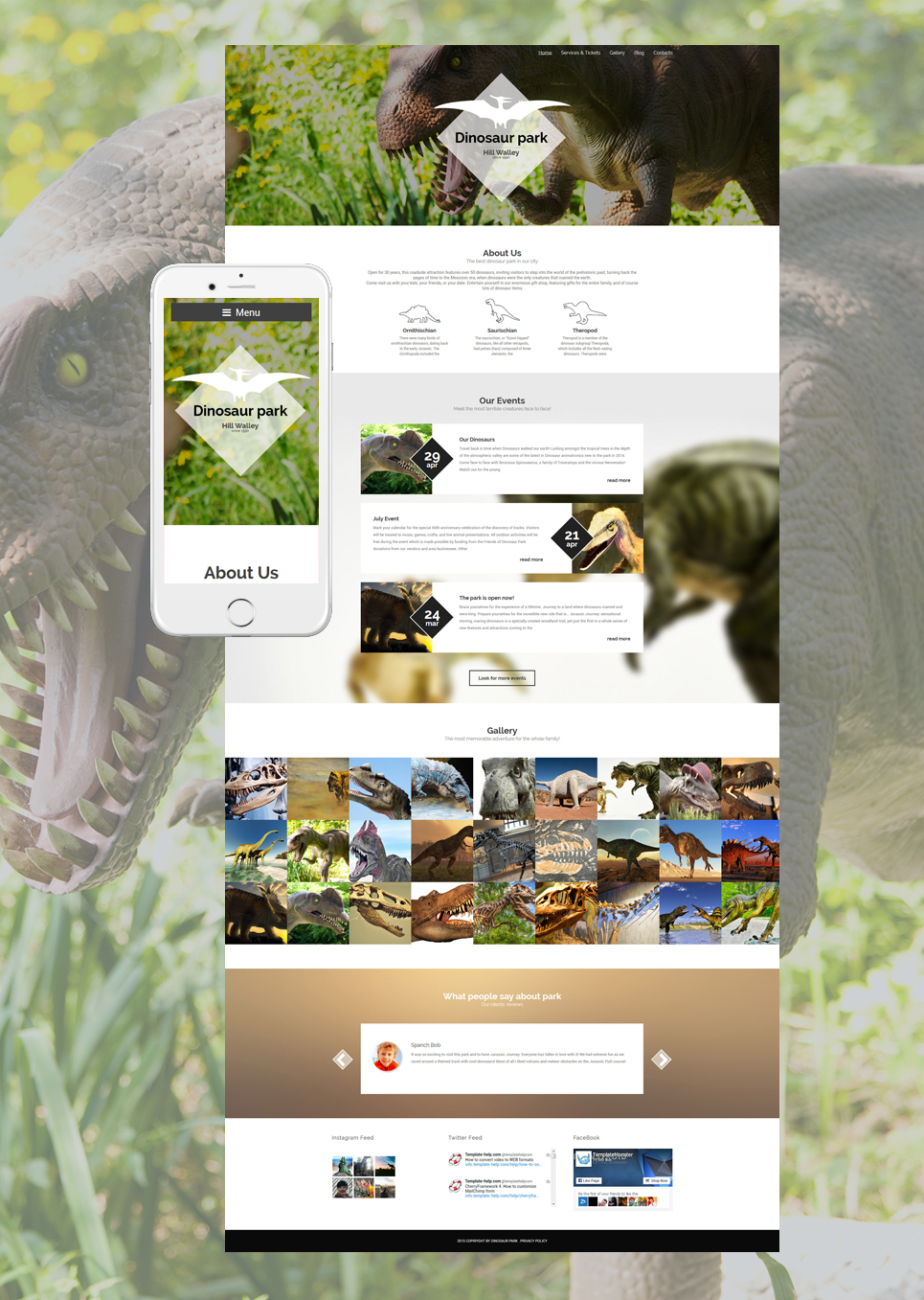 Dinosaur Park (theme for WordPress) Item Picture