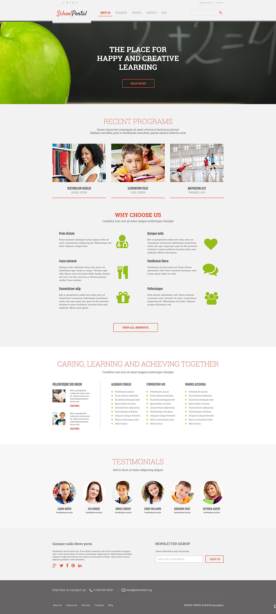 Elementary School (WordPress theme) Item Picture