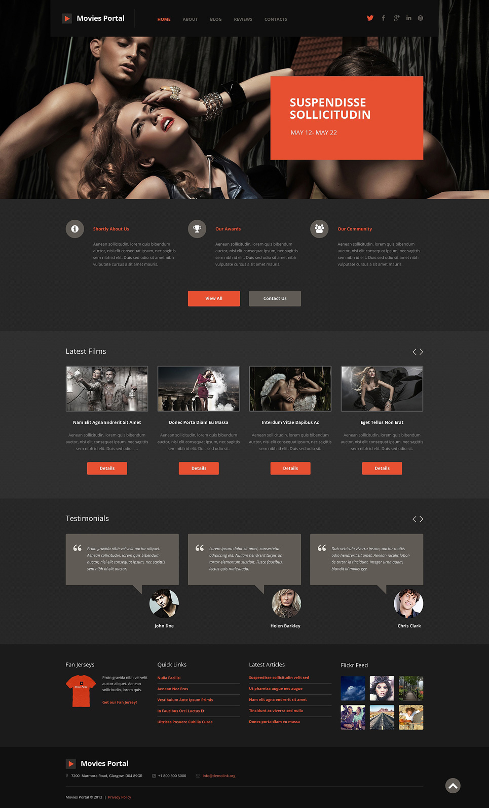 Movies Portal (theme for your WordPress site) Item Picture