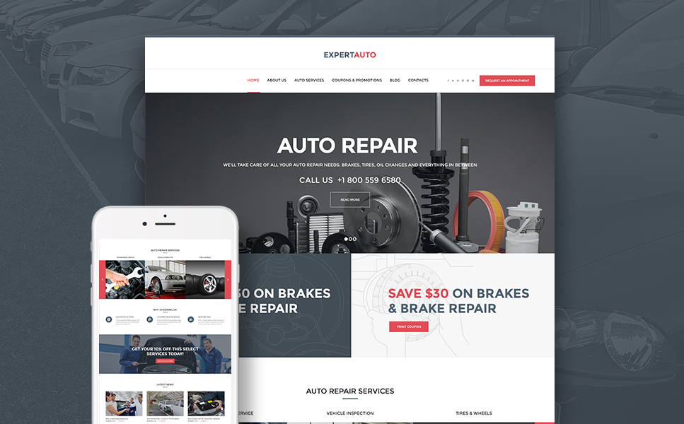 ExpertAuto (theme for your WordPress site) Item Picture