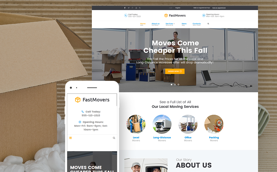 Fast Moving (theme for your WordPress site) Item Picture