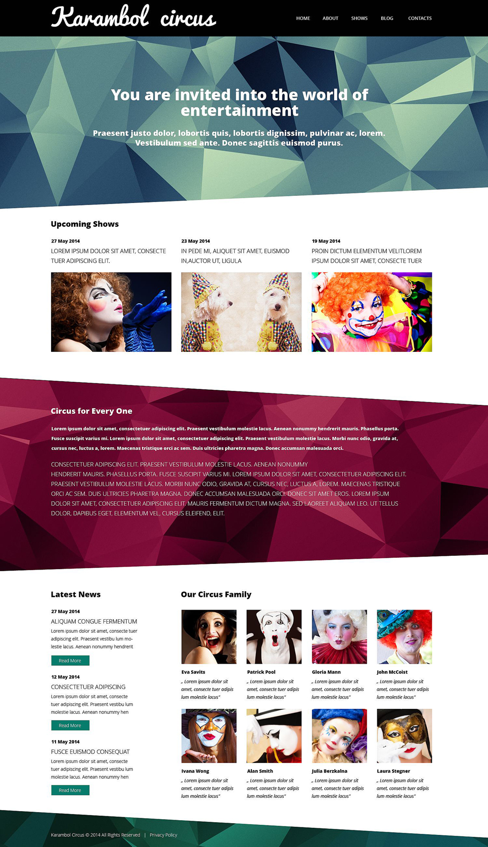 Karambol Circus (theme for WordPress) Item Picture