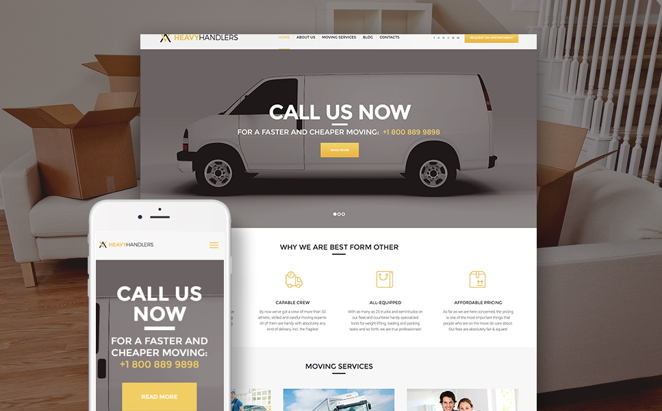 Heavy Handlers (WordPress template) Item Picture