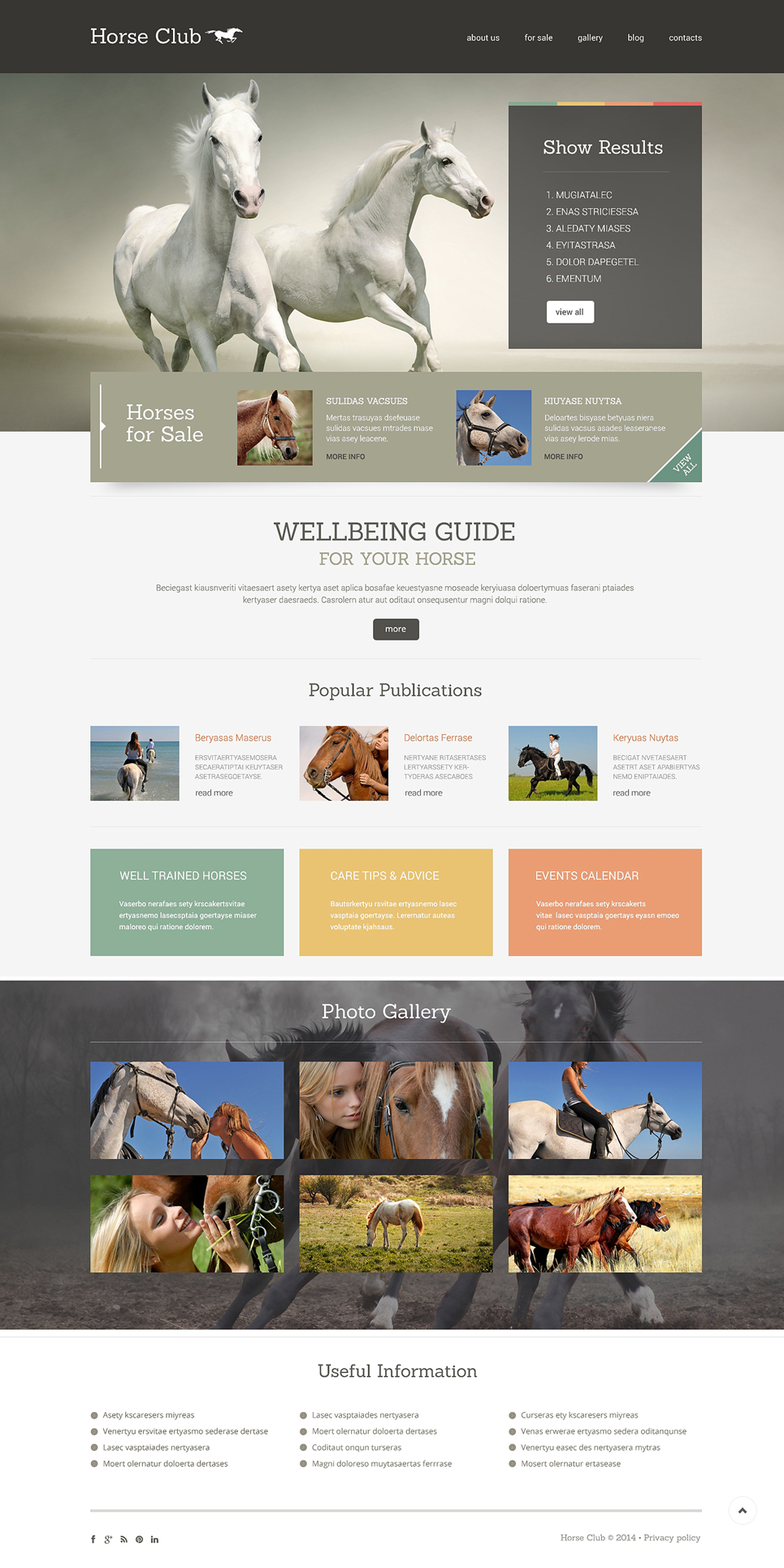 Horse (WordPress theme) Item Picture